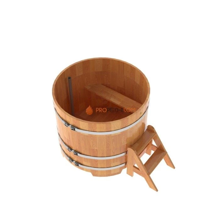 Купель BentWood круглая из сращенных ламелей натуральной лиственницы d=1,17