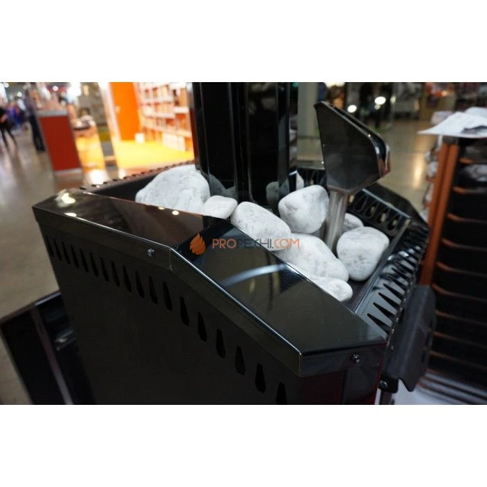 Дровяная печь для бани Ермак 30 Люкс BLACK (сталь)