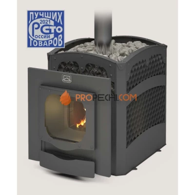 Дровяная печь для бани Теплодар Былина-сетка 24 Ч Панорама
