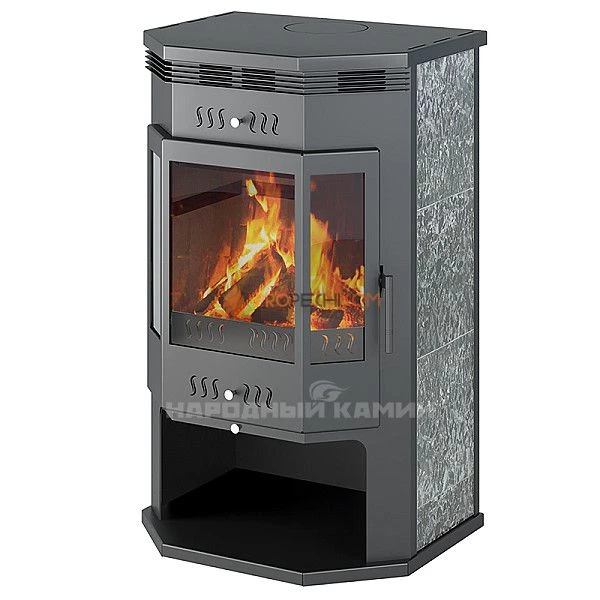 Печь-камин ASTON Призматик (пироксенит элит)