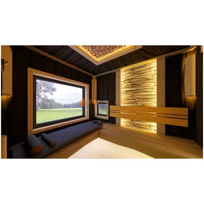 Каркасная двухмодульная баня Woodson Twin 6х5 (утепление 150)