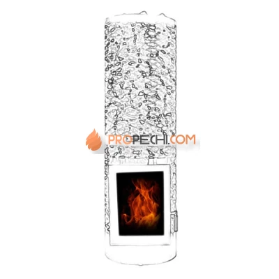 Запасное стекло для дверцы печи KIVI IKI