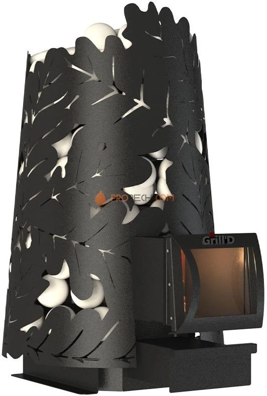 Банная печь Dubravo 180 Long (дверца со стеклом)