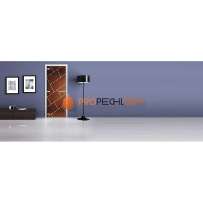 Стеклянная межкомнатная дверь DoorWood с рисунком MG-04 Бронза матовая, 2000х600 мм