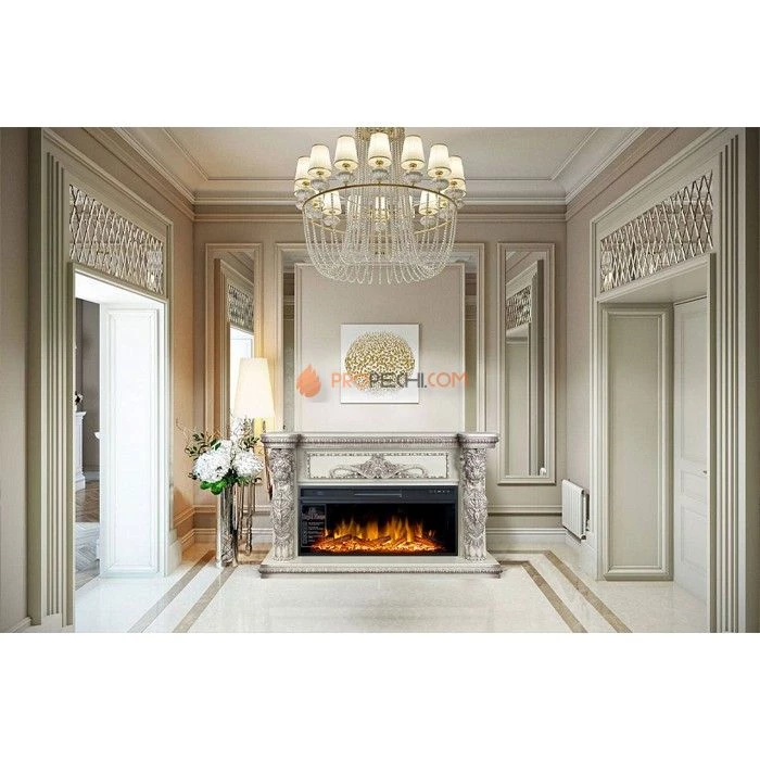 Каминокомплект Royal Flame Windsor 42 - Темный дуб с очагом Vision 42 LOG LED