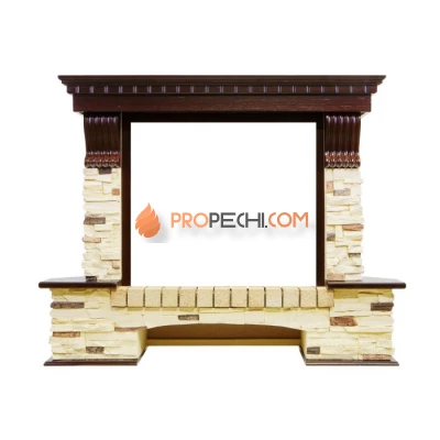 Портал Dimplex Pierre Luxe угловой - Темный дуб / Сланец (Высота 1000мм)