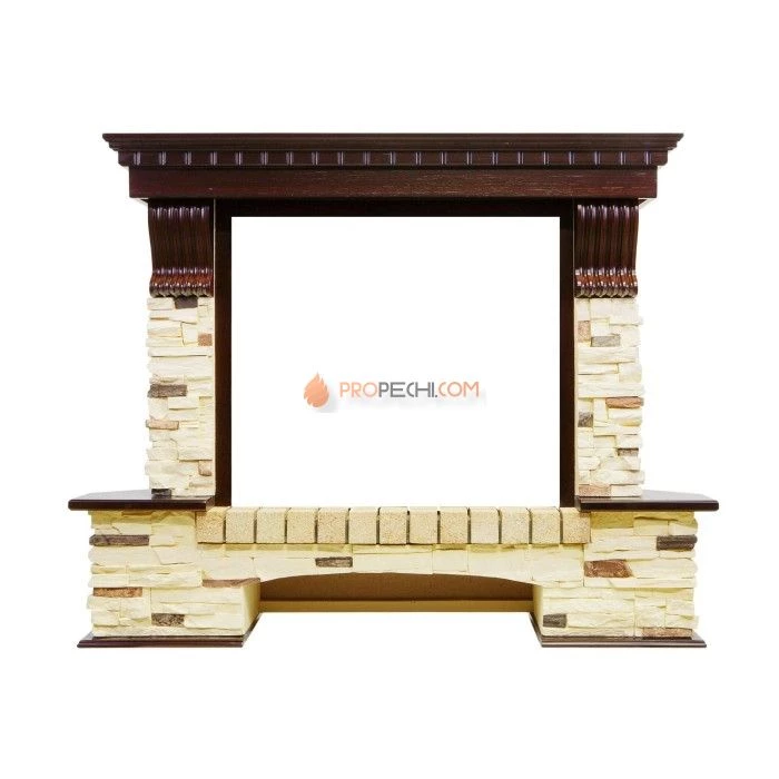 Каминокомплект Dimplex Pierre Luxe угловой - Темный дуб / Сланец (Высота 1000мм) с очагом Symphony 26 inch DF2608-INT