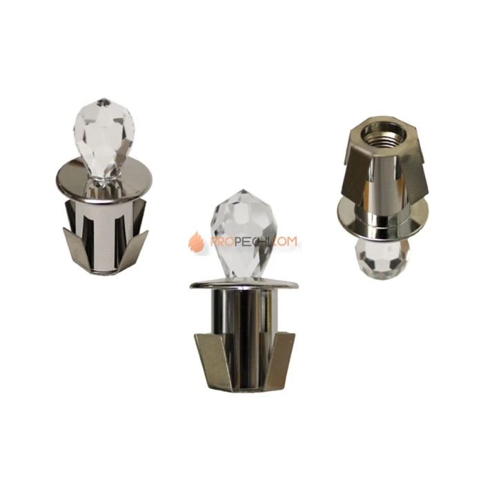 Комплект Cariitti VPL30T - Crystal Star хром, 100 + 18 волокон, белое мерцание