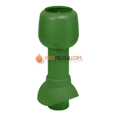 Вентиляционный выход с колпаком 110/500 зеленый