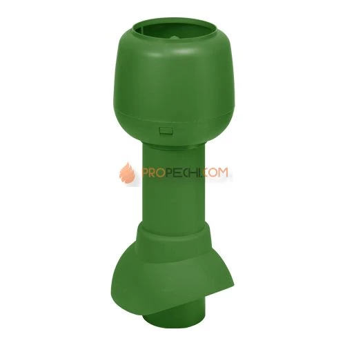 Вентиляционный выход с колпаком 110/500 зеленый