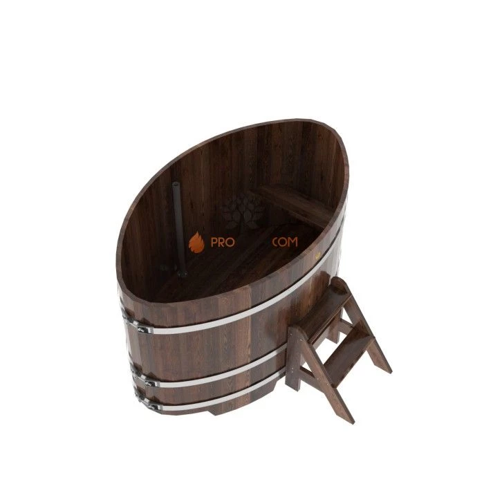 Купель BentWood овальная из мореной лиственницы 1,02х1,68