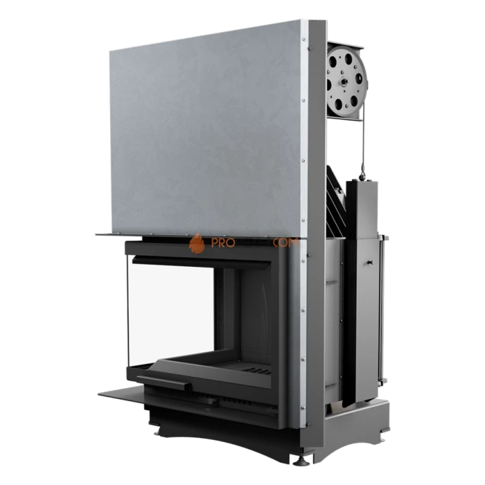 Каминная топка Kratki Zuzia/L/BS/G (угловое стекло слева, гильотина)