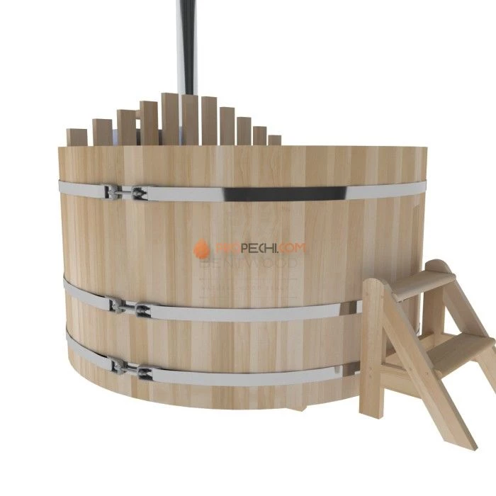 Фурако BentWood из кедра D=1.8 с внутренней печкой премиум