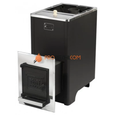 Дровяная печь для бани Вулкан Эльбрус 20 Чугун с баком