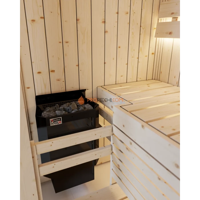 Электрическая печь SAWO NORDEX MINI NRM-23NS-BL-Z 2.3 кВт (пульт докупается отдельно), черная