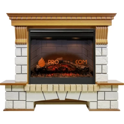 Каминокомплект Dimplex Pierre Luxe - Дуб / Белый с очагом Symphony 26 inch DF2608-INT