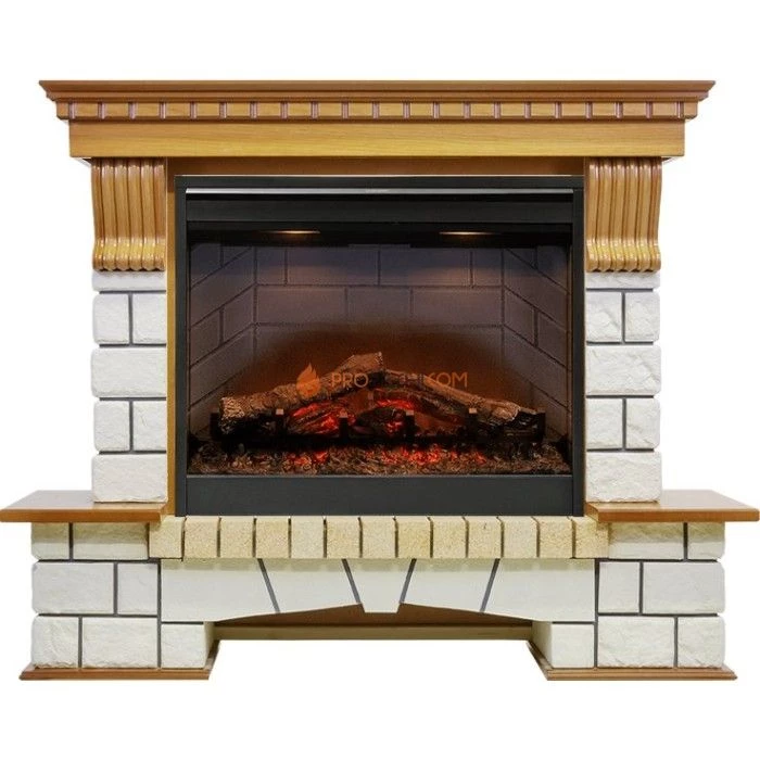 Каминокомплект Dimplex Pierre Luxe - Дуб / Белый с очагом Symphony 26 inch DF2608-INT