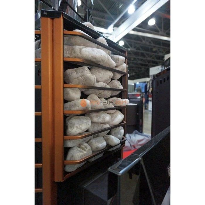 Дровяная печь для бани Ермак 30 Сетка-Люкс (нержавейка)