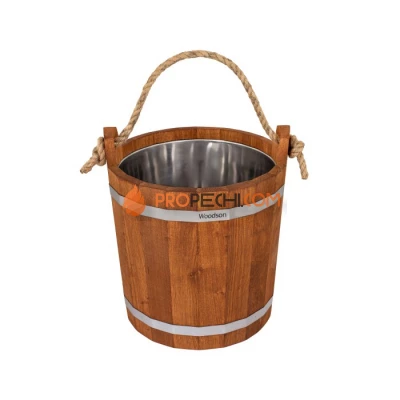 Запарник Woodson с нержавеющей вставкой, 16 л, дуб