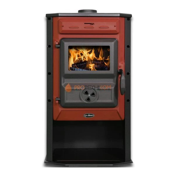 Печь с водяным контуром Tim System Carobna Hydro красная