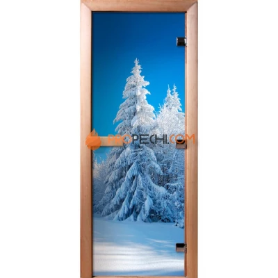 Дверь для бани DoorWood Фотопечать А079, 1800x600 мм