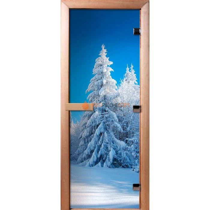 Дверь для бани DoorWood Фотопечать А079, 1800x700 мм