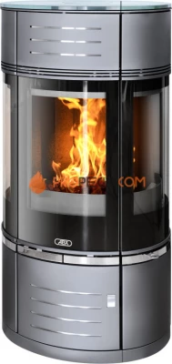 Печь-камин ABX Atrium 7 серая стекло