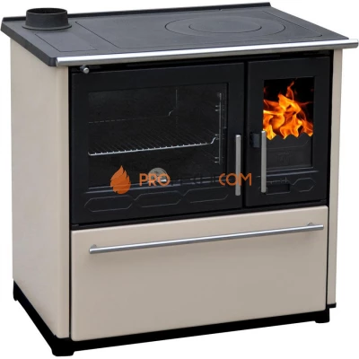 Плита Plamen 850 Glas кремовая, труба слева