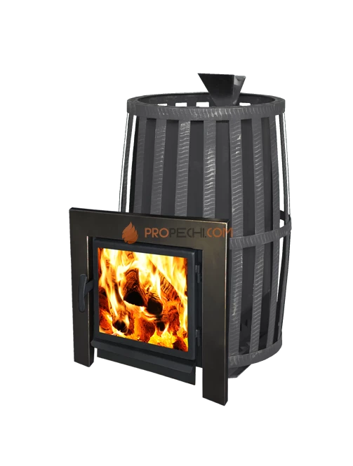 Банная печь Березка Флагман 18 (Сетка Закрытая каменка)