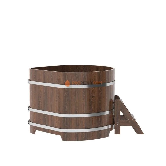 Купель BentWood угловая из мореного дуба 1,19х1,19