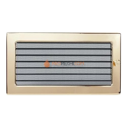 Вент.решетка 170х300 мм. золото  с жалюзи