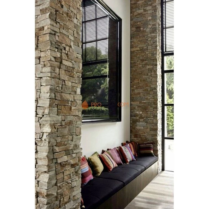 Панель из грубого камня Кварцит Бежевый (550х200мм) упак. (4шт/0,44м2)