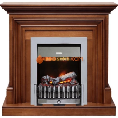 Каминокомплект Dimplex Bradford - Орех с очагом Danville Chrome FB2