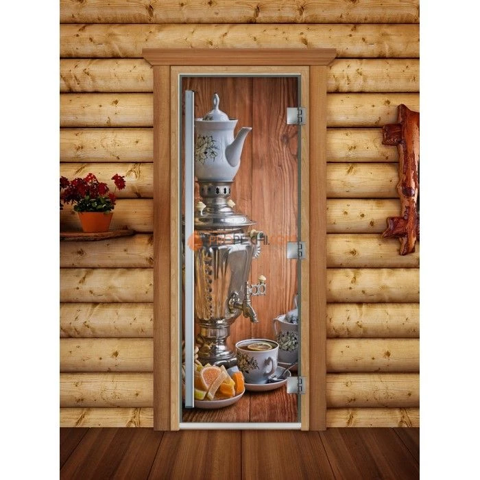 Дверь для бани DoorWood Престиж Фотопечать А074, 1900x700 мм