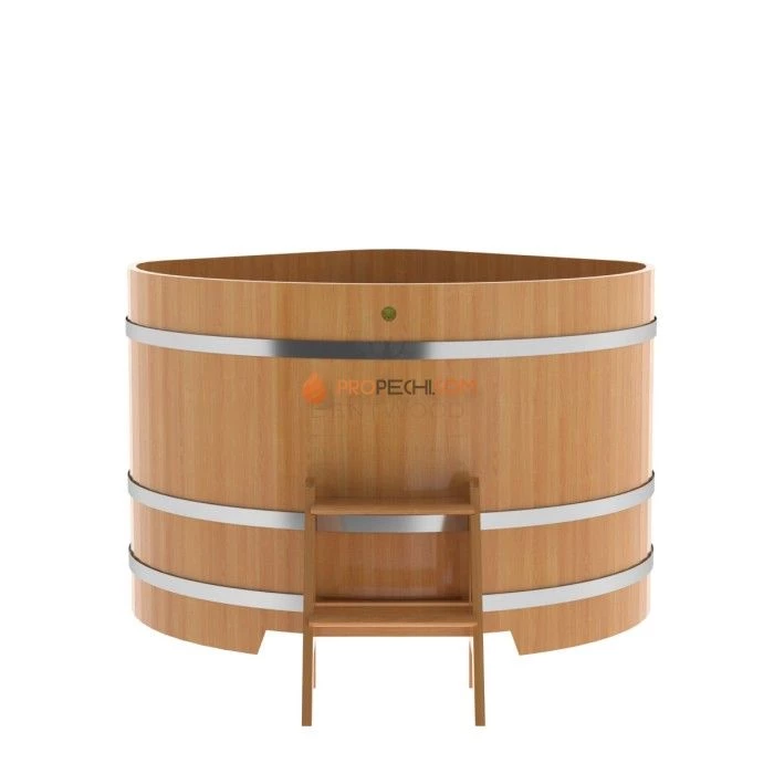 Купель BentWood угловая из натуральной лиственницы 1,37х1,37