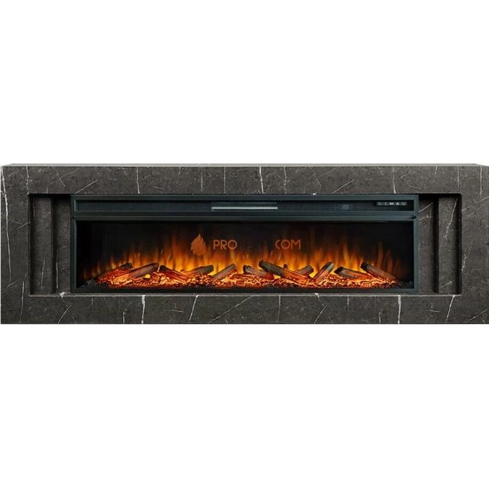 Каминокомплект Royal Flame Line 60 SFT Stone Touch (Разборный) - Серый мрамор с очагом Vision 60 LOG LED