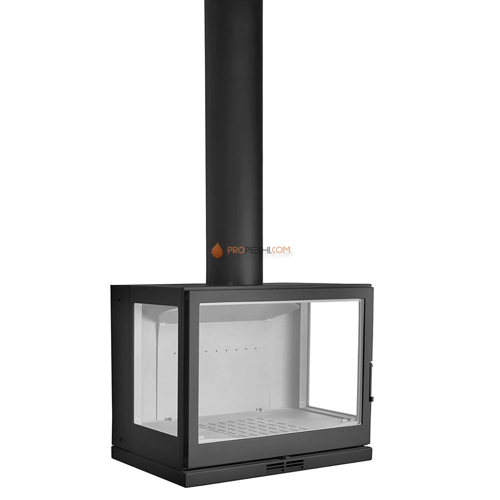 Печь-камин Liseo Castiron LCI 7 GLR Wall, два боковых стекла