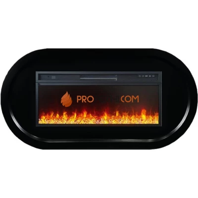 Каминокомплект Royal Flame Ellips - Черный (ширина 1450 мм) с очагом Vision 42 LED