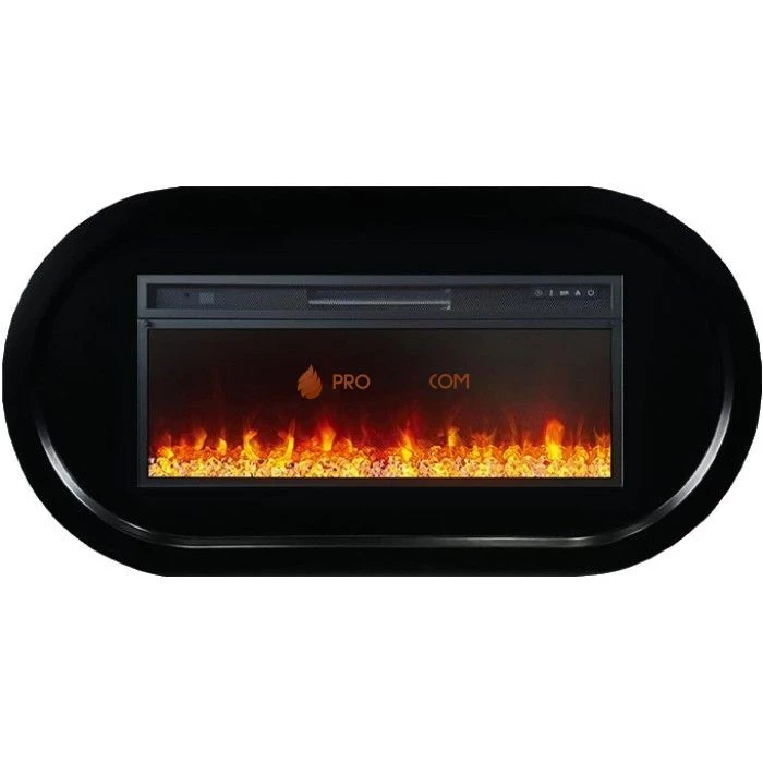 Каминокомплект Royal Flame Ellips - Черный (ширина 1450 мм) с очагом Vision 42 LED