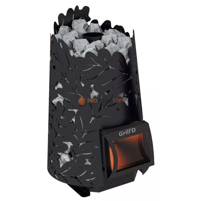 Дровяная банная печь Grill’D Dubravo mini Short (дверца со стеклом)