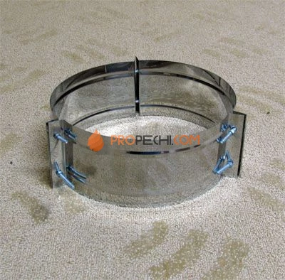 Хомут широкий (под растяжку) D=250 120гр. s=0.5 нерж. ФлюГранд