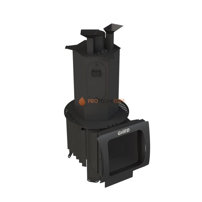 Дровяная банная печь Grill’D Cometa 180 Vega Short Window Max Pro Agregat
