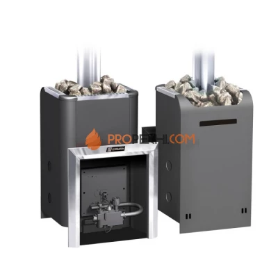 Газовая печь для бани Ермак Уралочка 12 с автоматикой