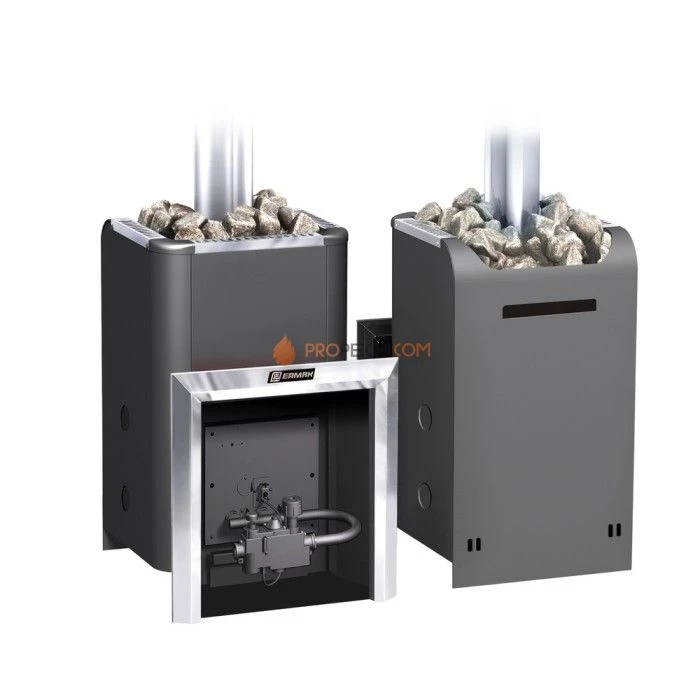 Газовая печь для бани Ермак Уралочка 12 с автоматикой