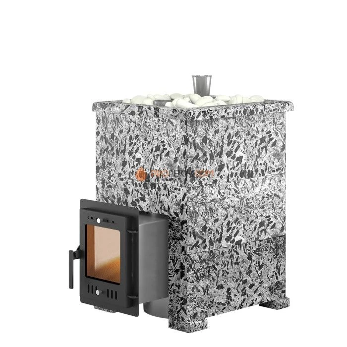 Дровяная печь для бани Эверест Steam Master 18 INOX Пироксенит Элит, S-40