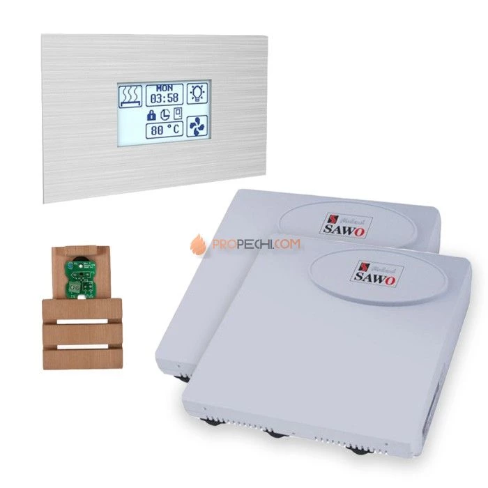 Комплект управления сауной SAWO INNOVA STEEL TOUCH S ДО 30 КВТ
