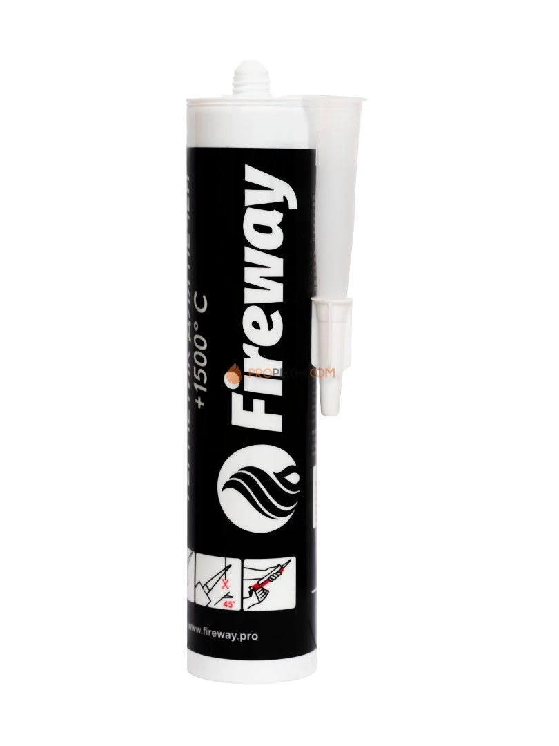 Герметик FW жаростойкий 310 ml Premium +1500 C Sealant черный