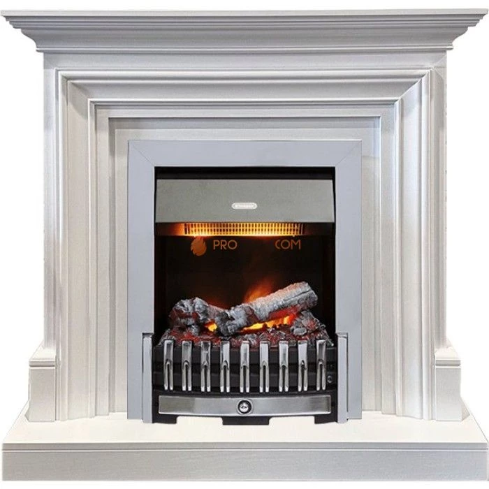 Каминокомплект Dimplex Bradford - Белый с очагом Danville Chrome FB2