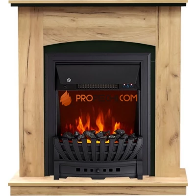 Каминокомплект Royal Flame Barcelona (разборный) - Дуб золотой с очагом Aspen Black