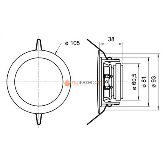Громкоговоритель Harvia Visaton Steel DL8ES